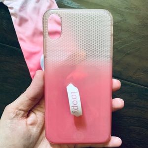 Loopy ombré pink case